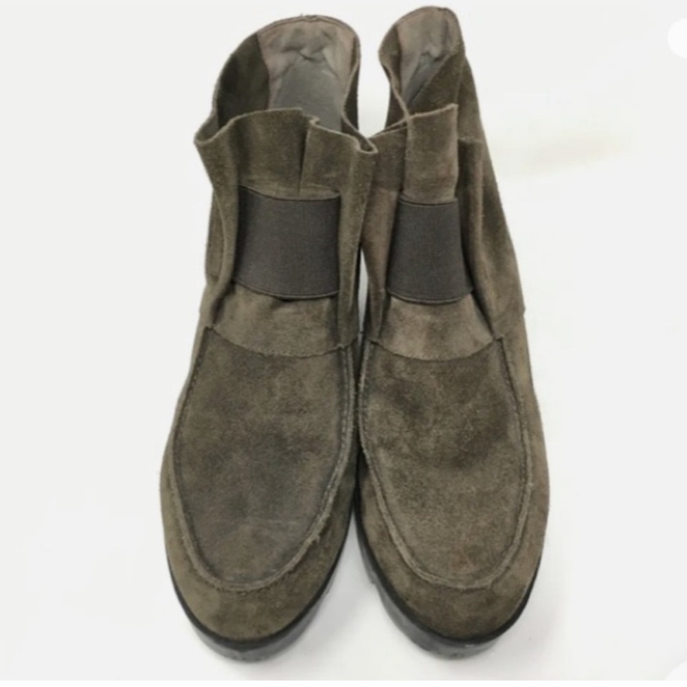 Eileen Fisher Suede Ankle Booties
